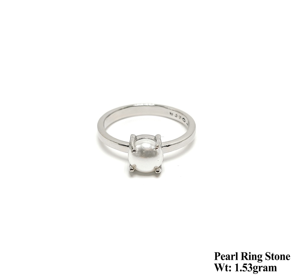 92.5 New Design Silver Pearl Ring Stone