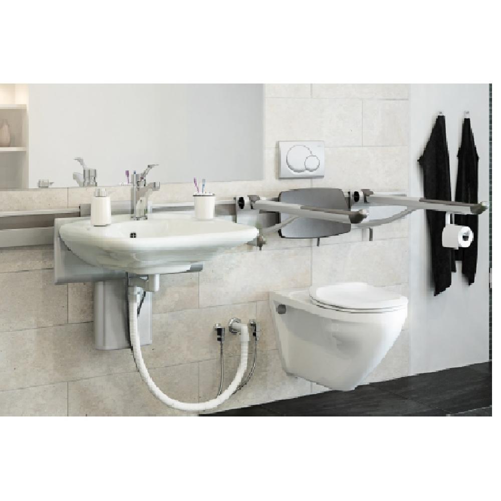 Pressalit Height Adjustable Wash Basin Track