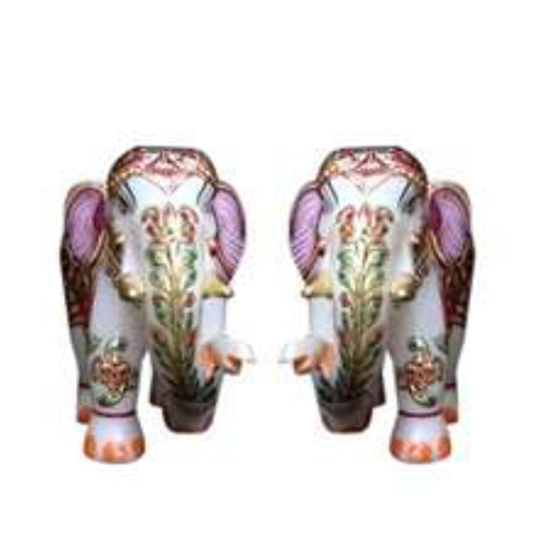 Marble Elephant Statue