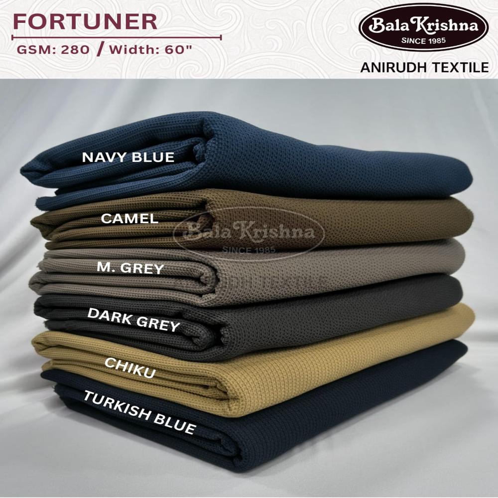 Fortuner  Polyester Lycra - Color: 6 Colour Available