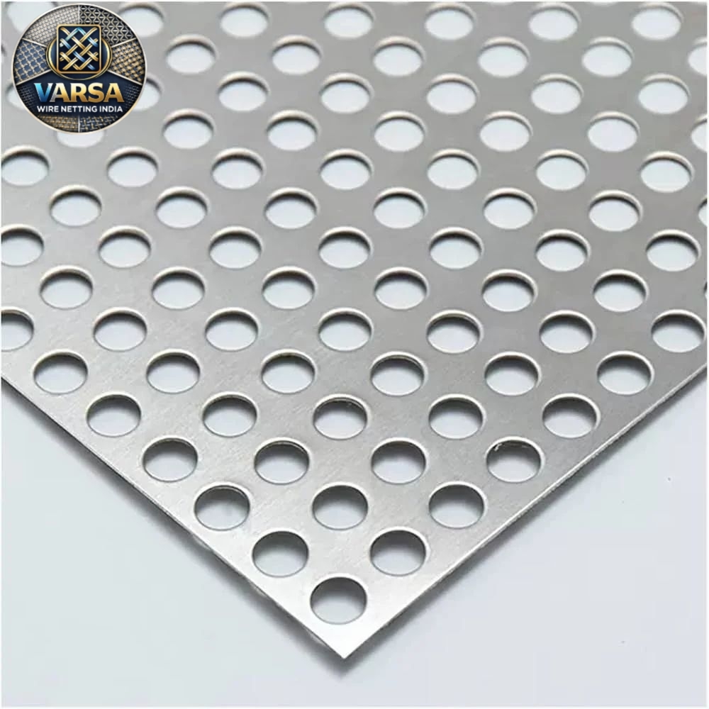 Stainless Steel Perforated Sheet - 3x40 Feet, Silver Color | Lightweight, Rust Resistant, Versatile Mesh For Industrial Use