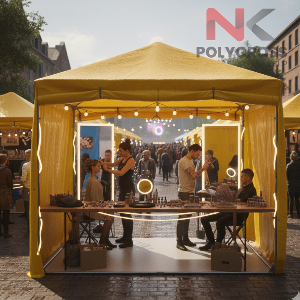 Mobile Salon Tent - Color: Blue