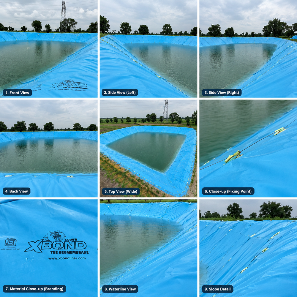 400 Micrometer Hdpe Pond Liner - Color: Blue