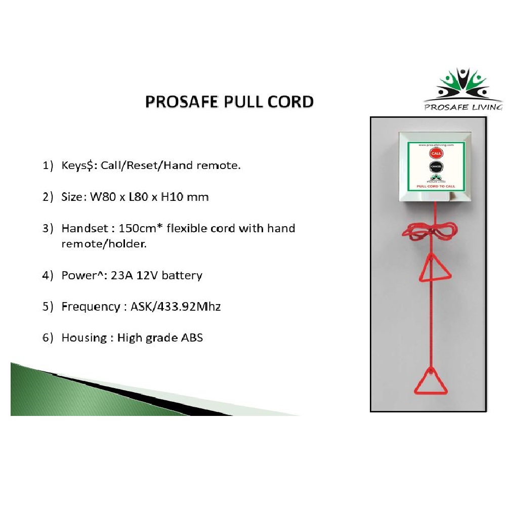 Prosafe Ph Toilet Emergency Panic Alarm