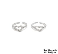92.5 New Design Silver Toe Ring Plain
