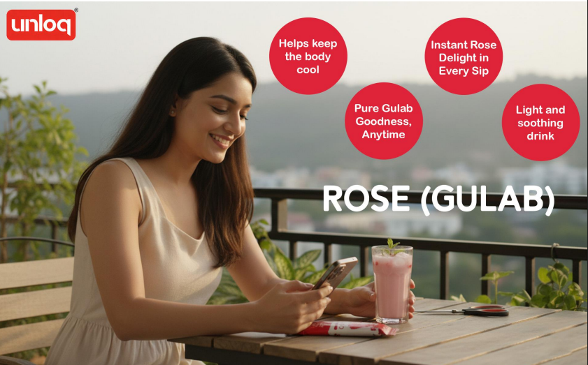 Unloq Rose drink Sachet - 15g