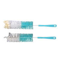 1l Bottle Cleaning Brush With Foam - Features: Flexible