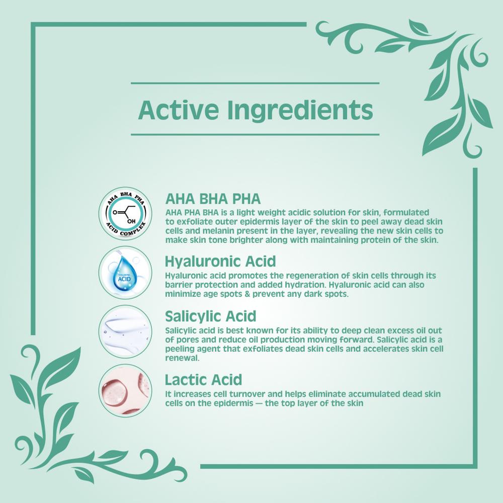 Aha (30%), Bha (5%), Pha (2%) Face Peeling Solution