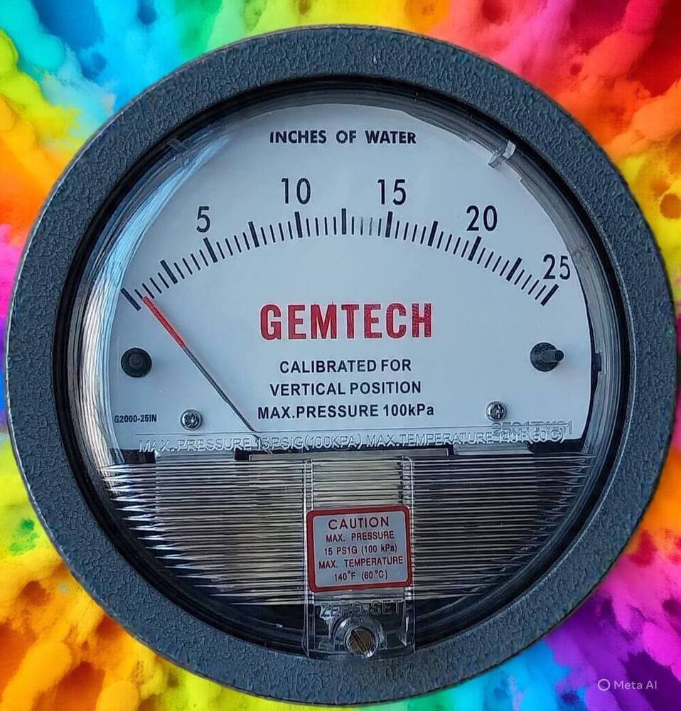 GEMTECH : DIFFERENTIAL PRESSURE GAUGE Distributor For Jalore Rajasthan