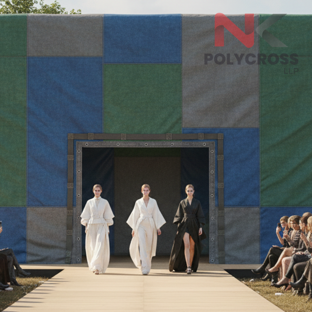 Fashion Show Backdrop Sheet - Color: Blue