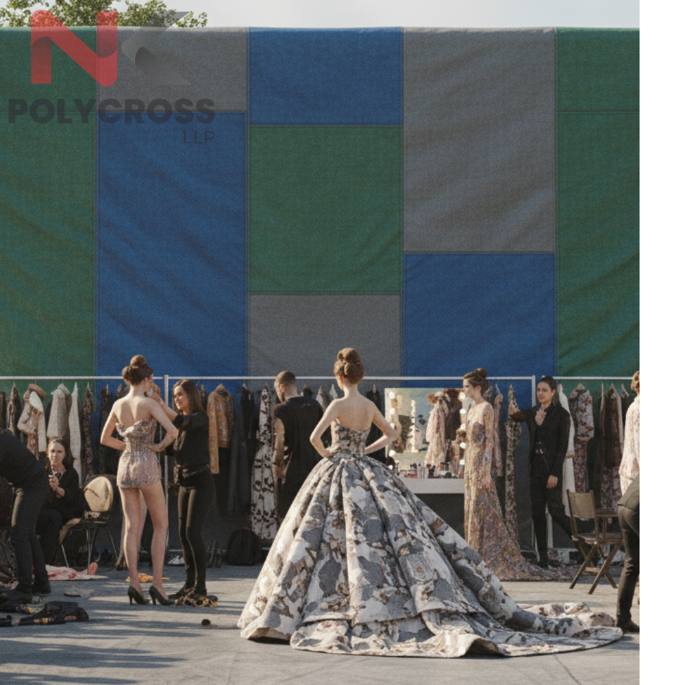 Fashion Show Backdrop Sheet - Color: Blue