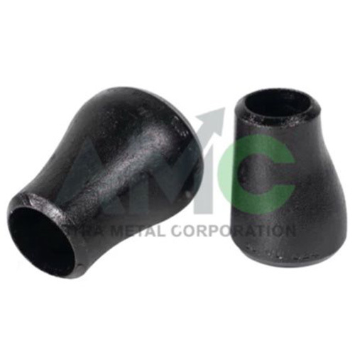 Carbon Steel Eccentric Reducer - Dn50 To Dn1200, Black Painted, Beveled Ends | Astm A234 Wpb, Asme B16.25, Welded Joint, Corrosion Resistant