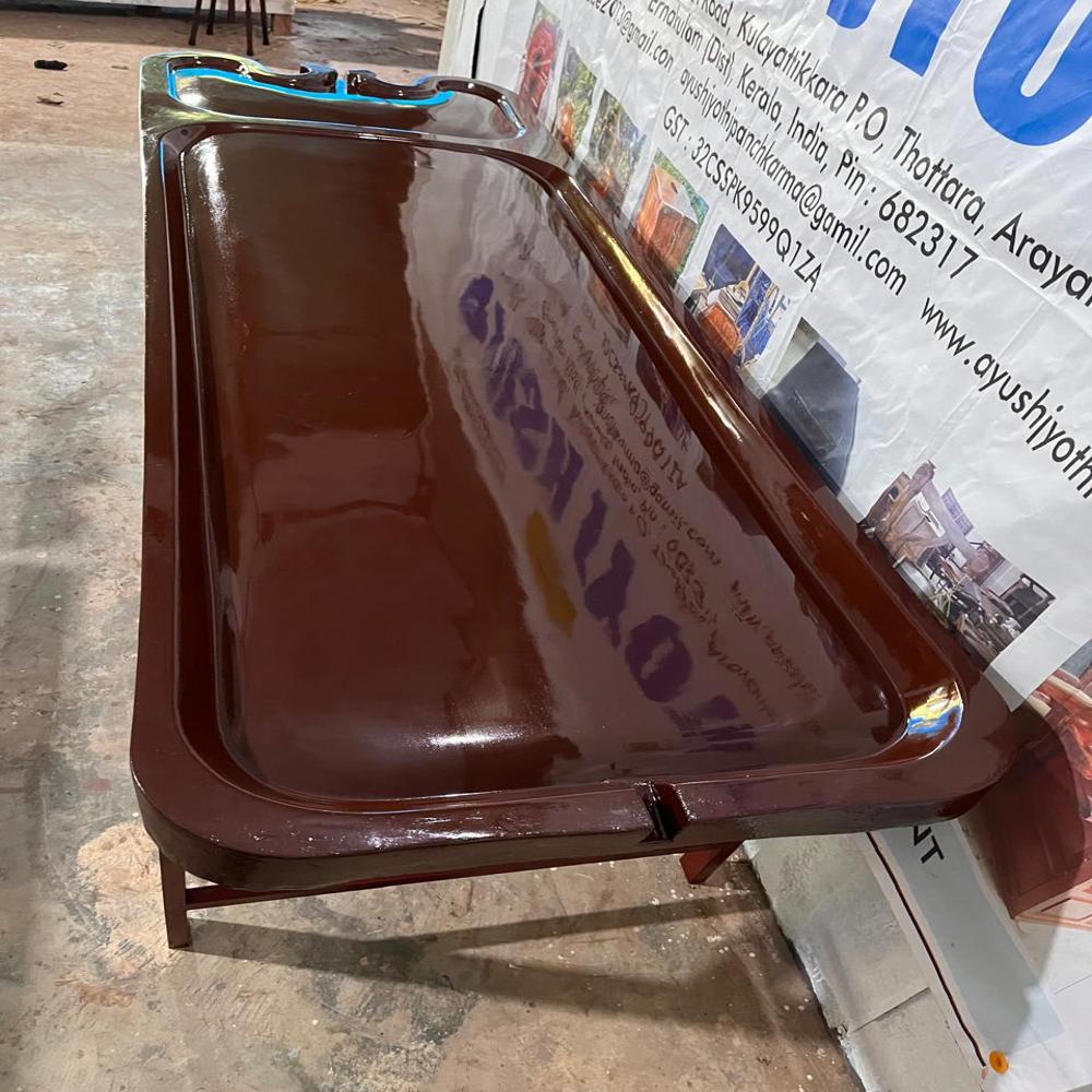 Aj24d-massage Table With Metal Stand Fixed Type - Color: Brown