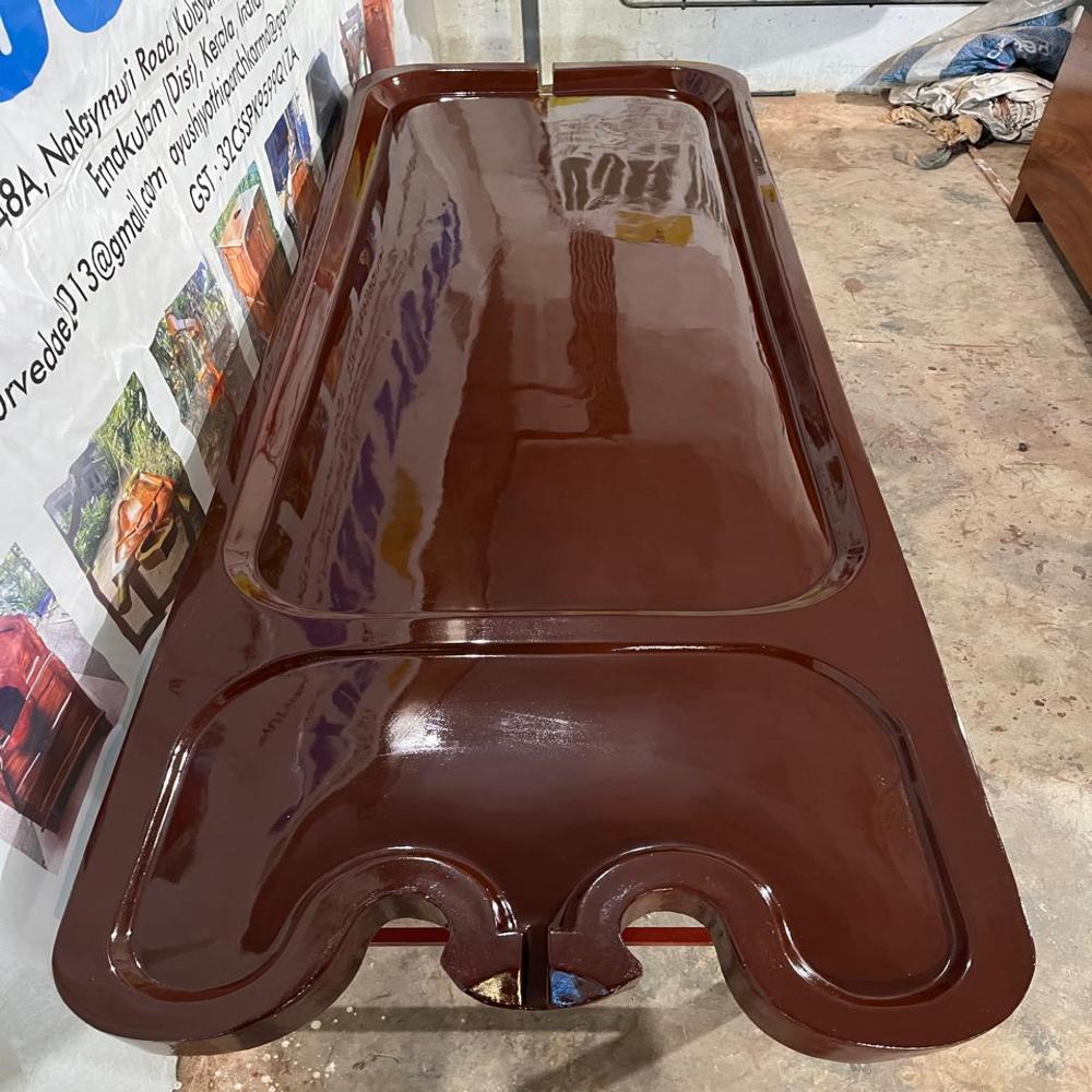 AJ24D-FIBER (FRP) MASSAGE TABLE WITH METAL STAND FIXED TYPE