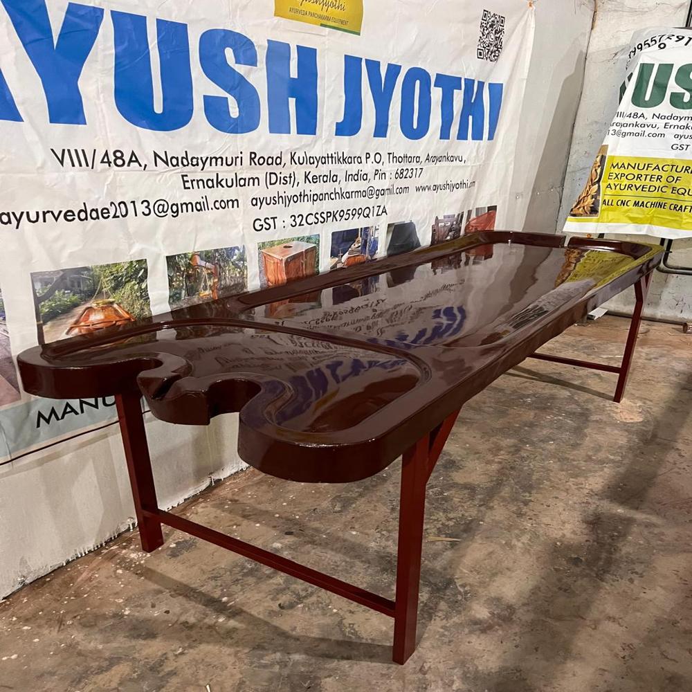 AJ24D-FIBER (FRP) MASSAGE TABLE WITH METAL STAND FIXED TYPE