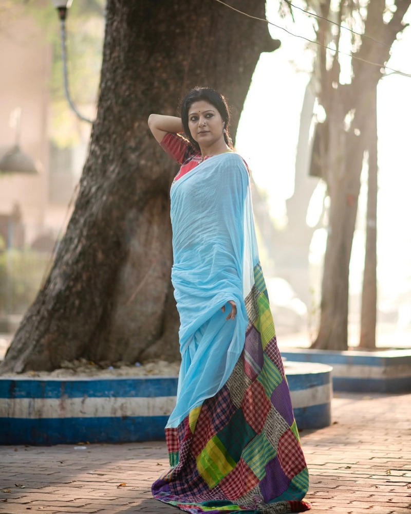 Multi Color Cotton Saree