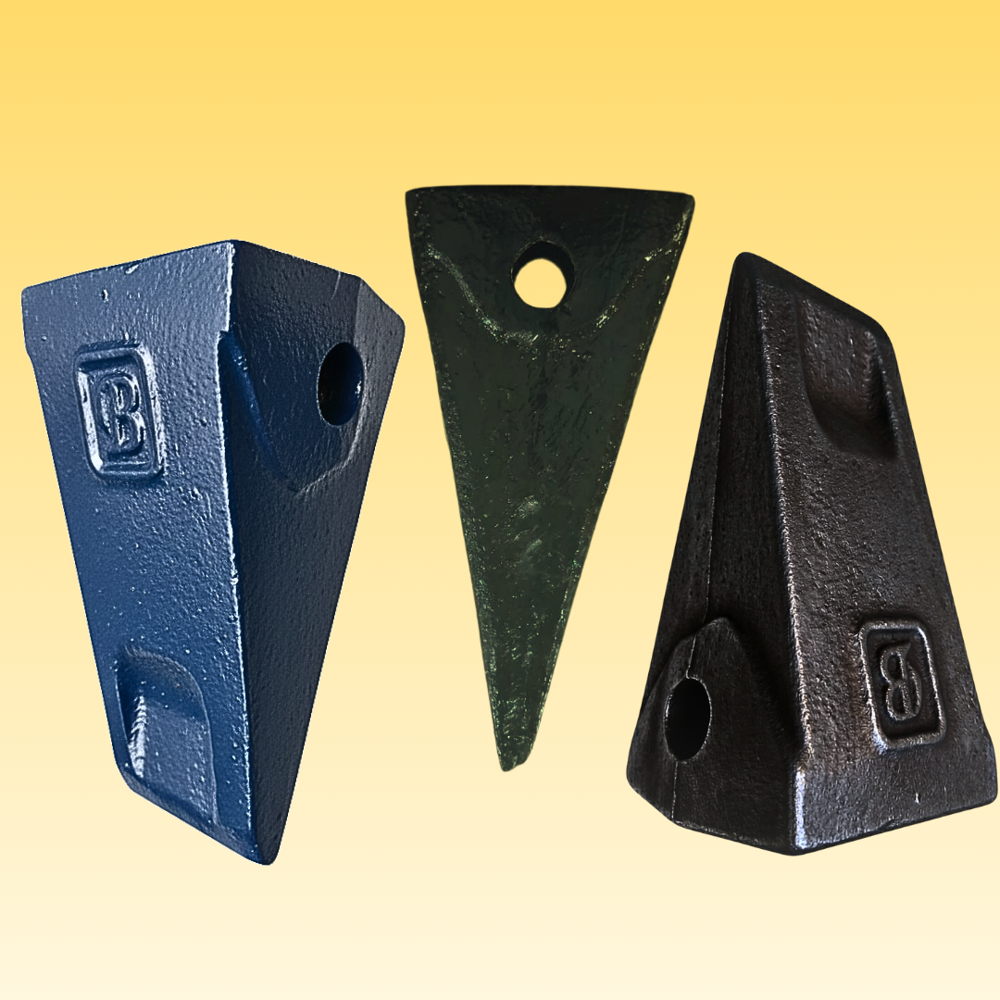 Zaxis 210 Rc Tooth Points - Color: Black