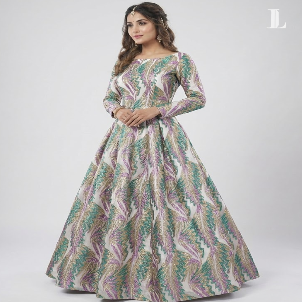 Metallic Jacquard Fabric - Application: Saree