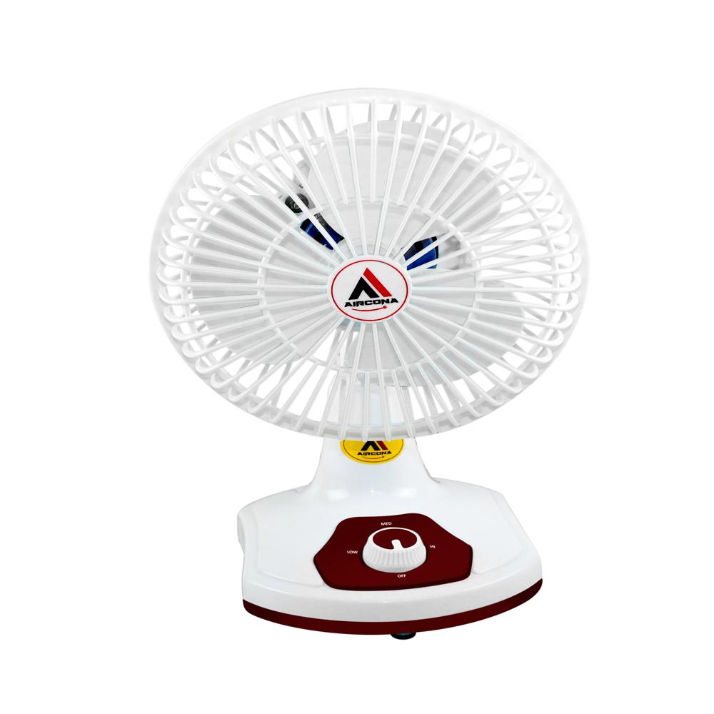 White Wall Cum Table Fan - Material: Plastic