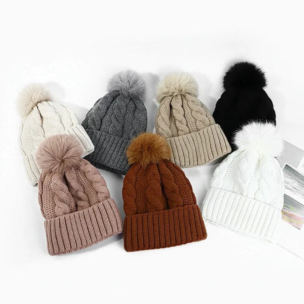 111 Acrylic Cable Knit CUFFed Unisex Winter Beanie Hat