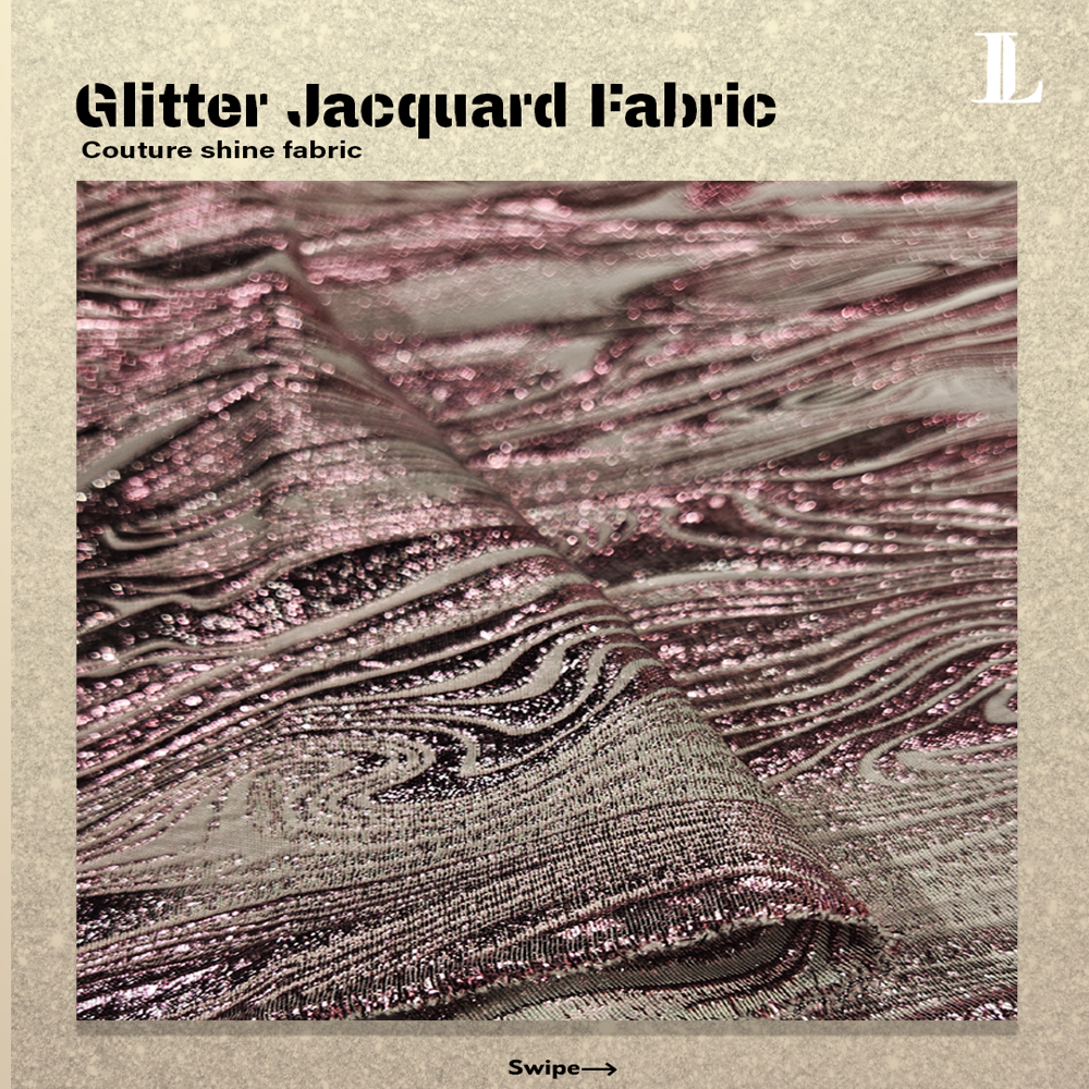 Glitter Jacquard Fabric