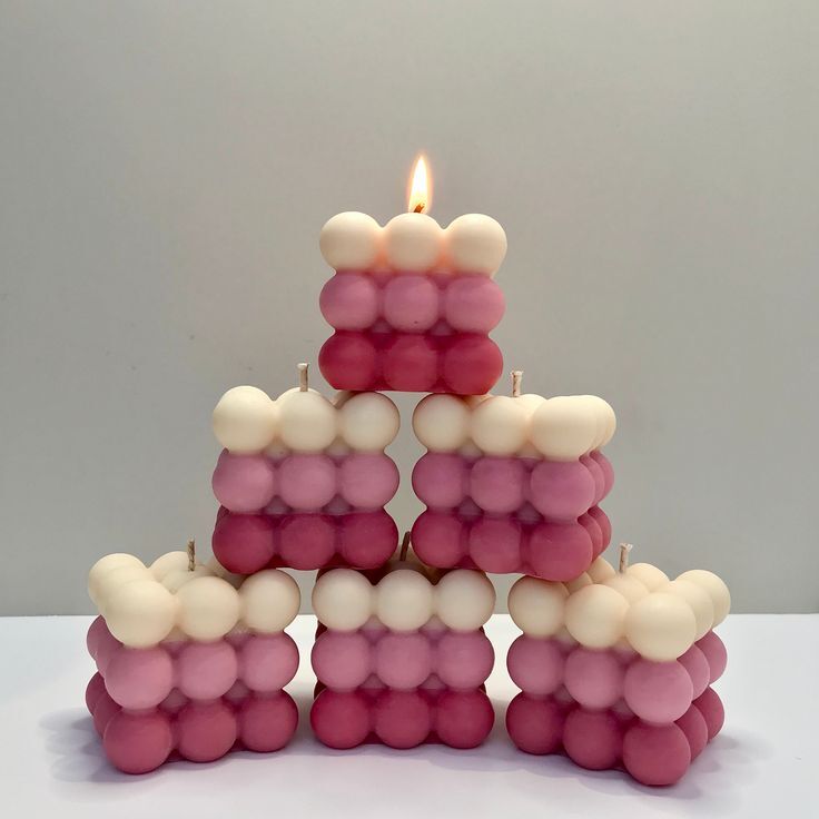Pillar Candle - Paraffin Wax 7x7 Cm White, Dripless Smokeless Long Burning