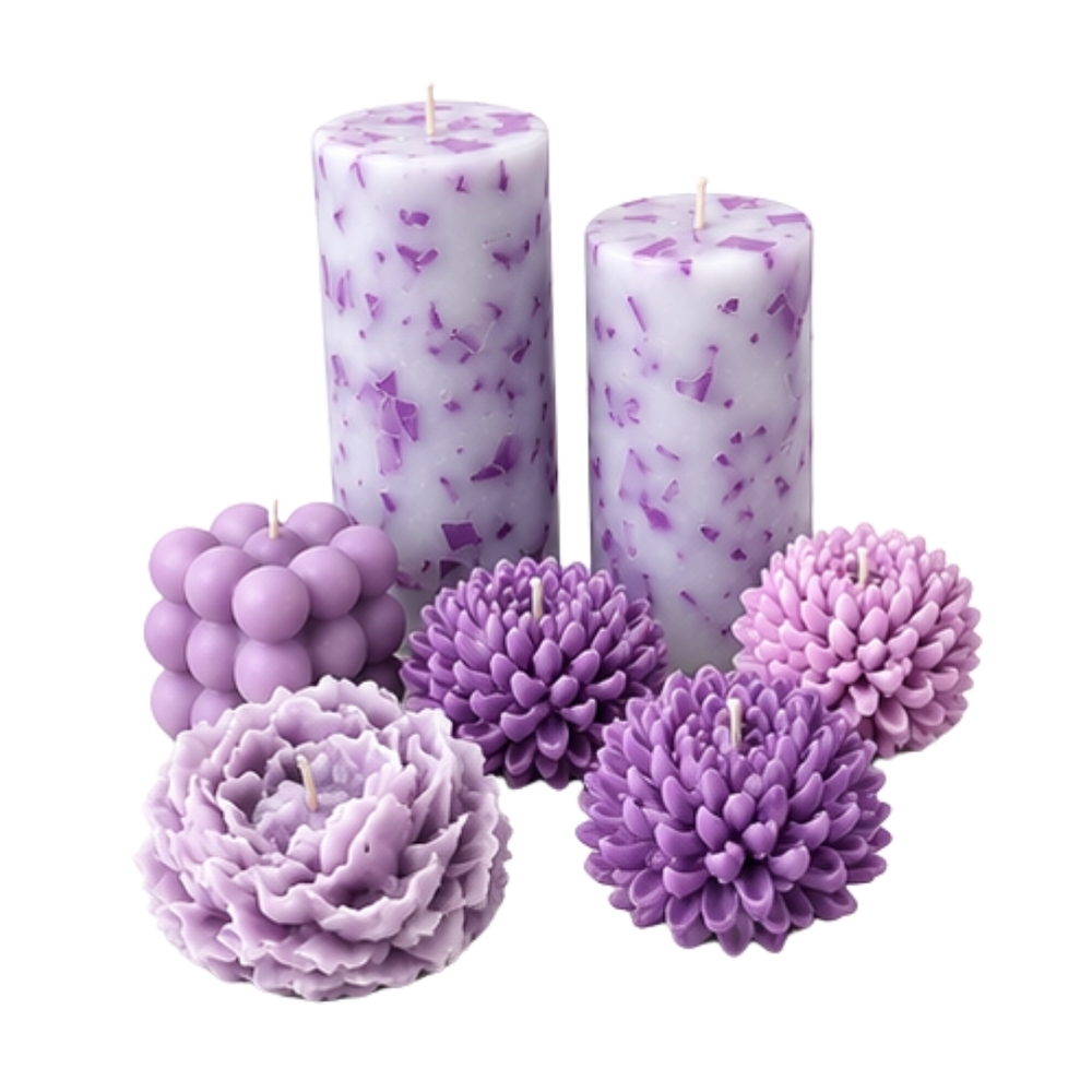 Customise Flower Candle - Burning Time: 4-6 Hours (Depends On Size)