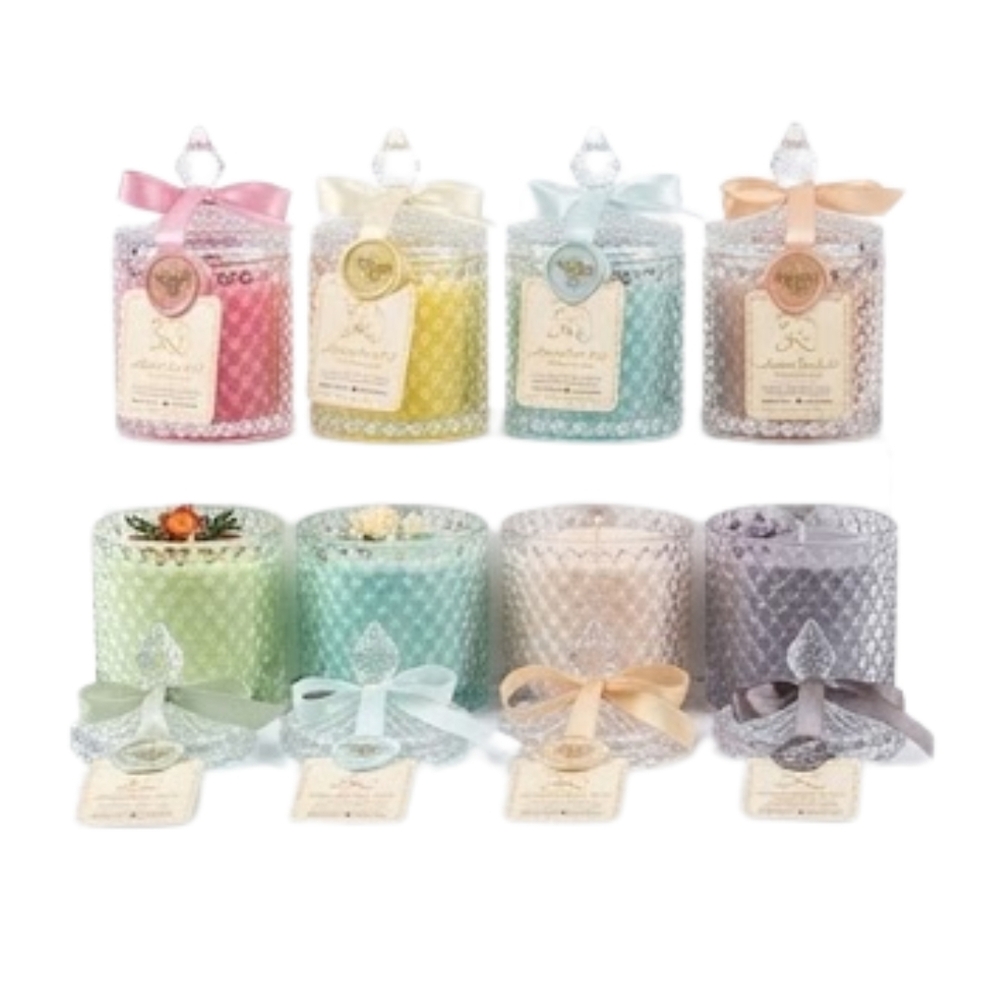Multicolour Jar Candle - Burning Time: 35-40 Hours