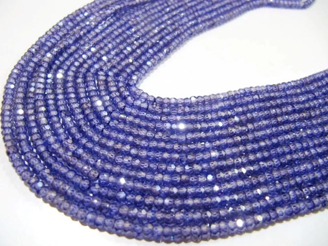 Amethyst Cubic Zirconia CZ Rondelle Faceted Beads 3mm Strand 13 inch long Top Quality Wholesale prices Jewelry making gemstone