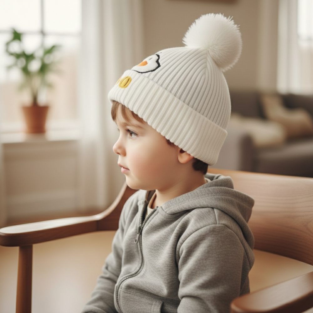 Multicolor Soft Touch Beanie Hat - Age Group: Kids