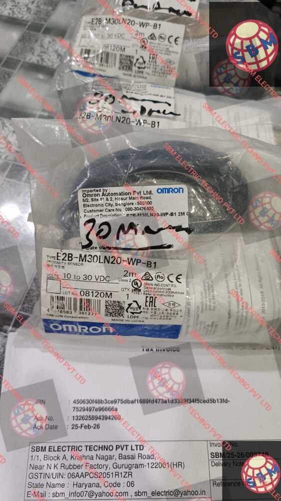 OMRON PROXIMITY SENSOR, E2B-M30LN20-WP-B1