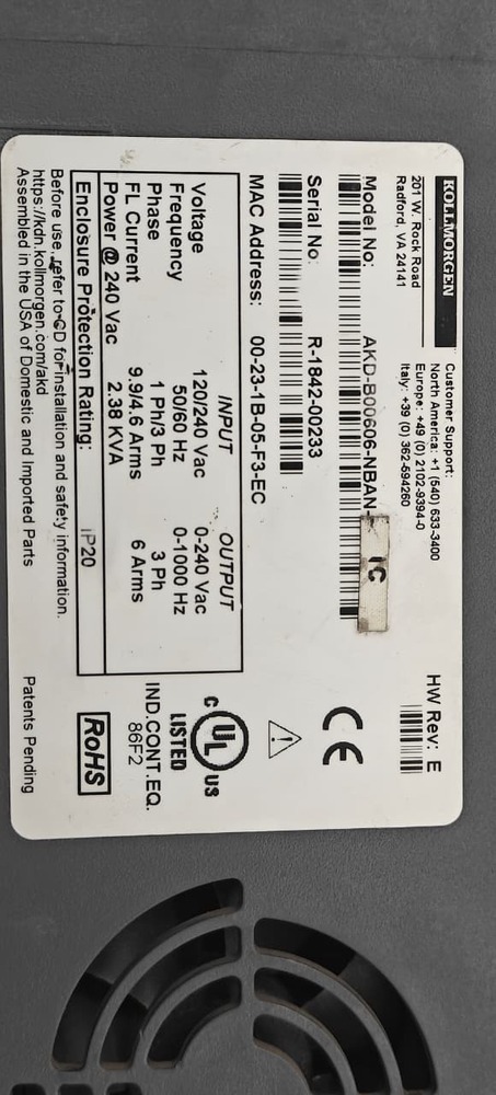 KOLLMOEGEN AKD-B00606-NBAN-