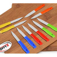 Multicolor Knife Set - Stainless Steel Blades, 6-piece Multicolor, Non-stick Coating, Ergonomic Handles