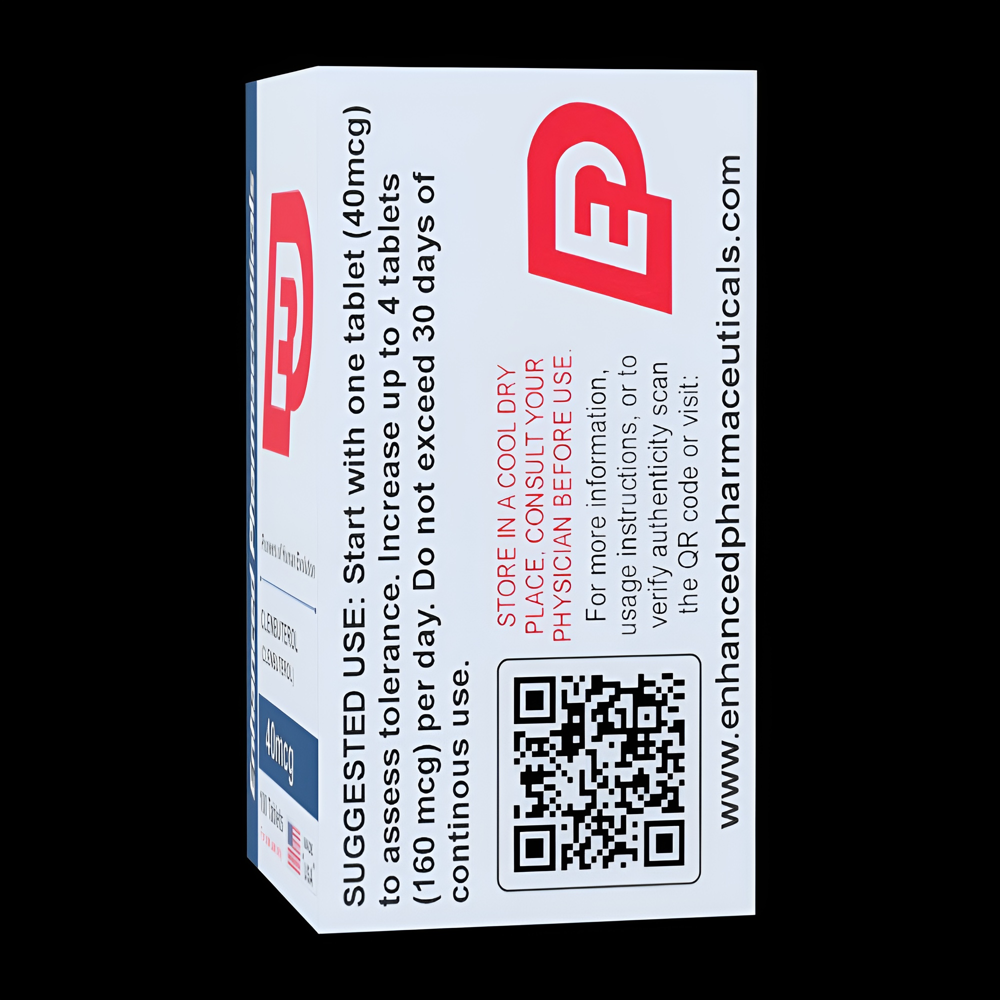 ENHANCED PHARMA CLENBUTEROL, 40MCG, 100 TABLETS