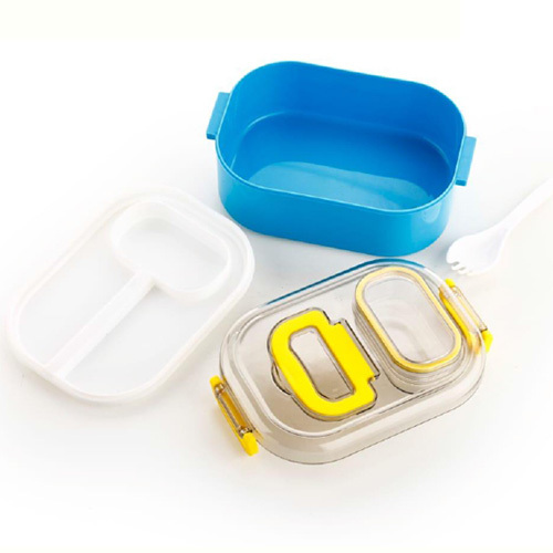 550ml Blue Plastic Lunch Box