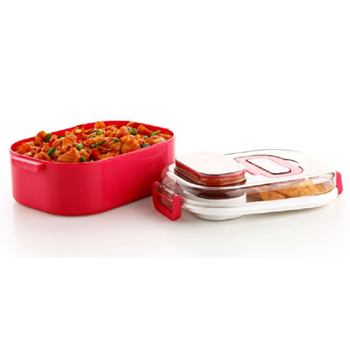 550ml Red Plastic Lunch Box