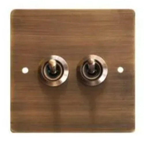 6 A Antique Brass Switch