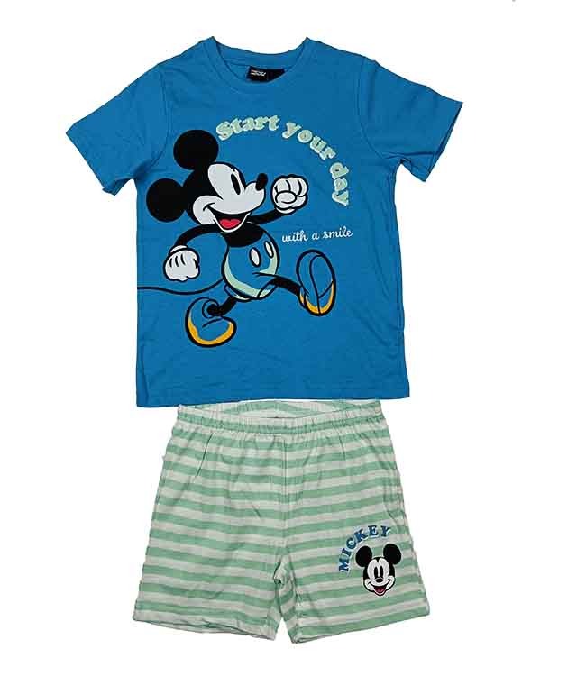 K22153 Character Print Boys and Girls Character Shorty Sets