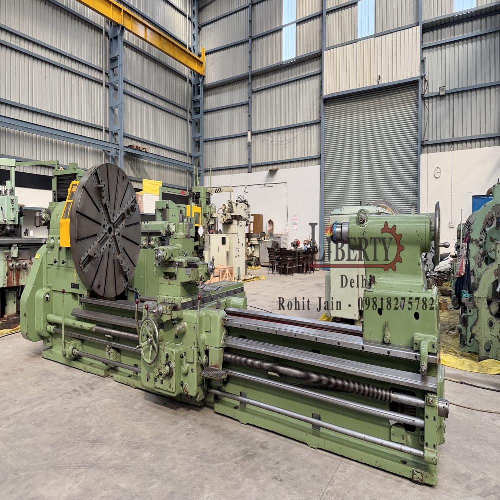 Oerlikon Switzerland 4000 mm Length Heavy Duty Lathe Machine