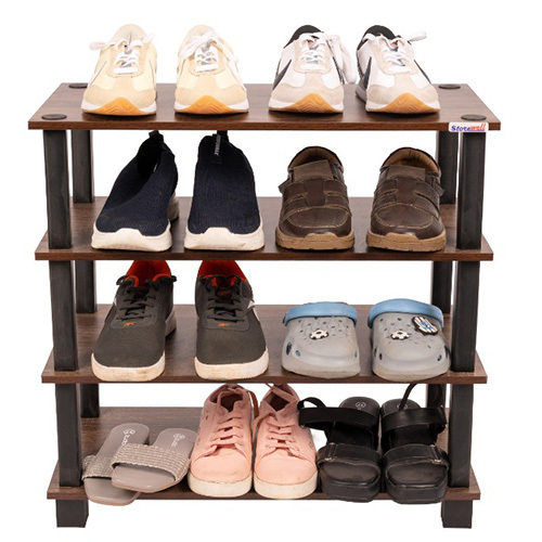 4 Tier Wooden Slipper Stand