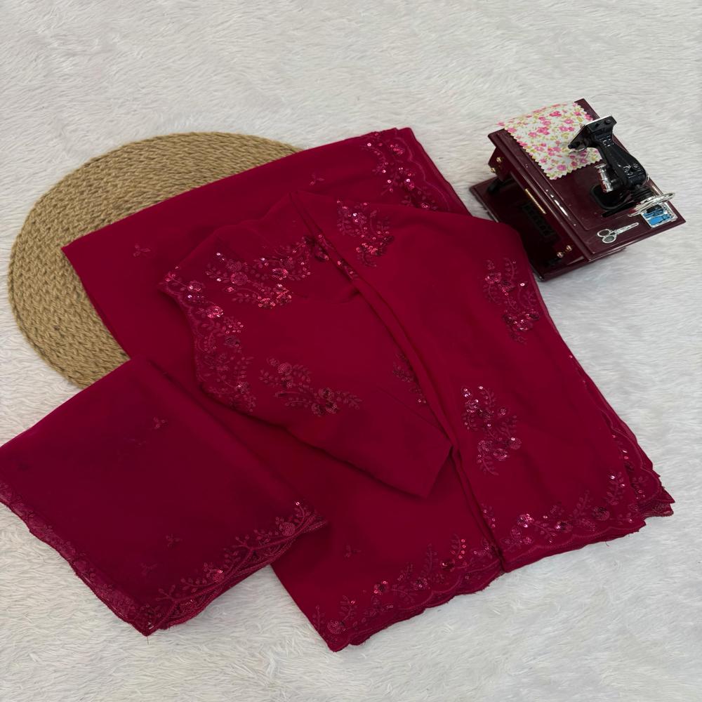 Designer Saree With Dupatta