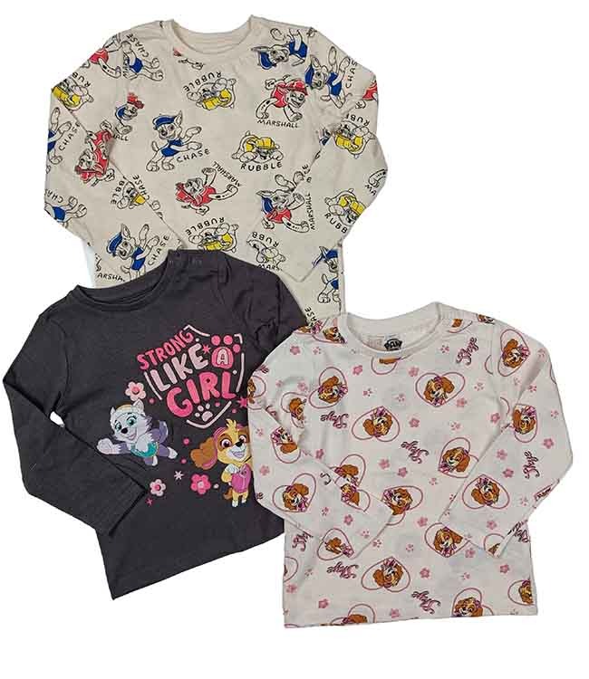 A31214 PAW PATROL Baby Girls Long Sleeve Tops
