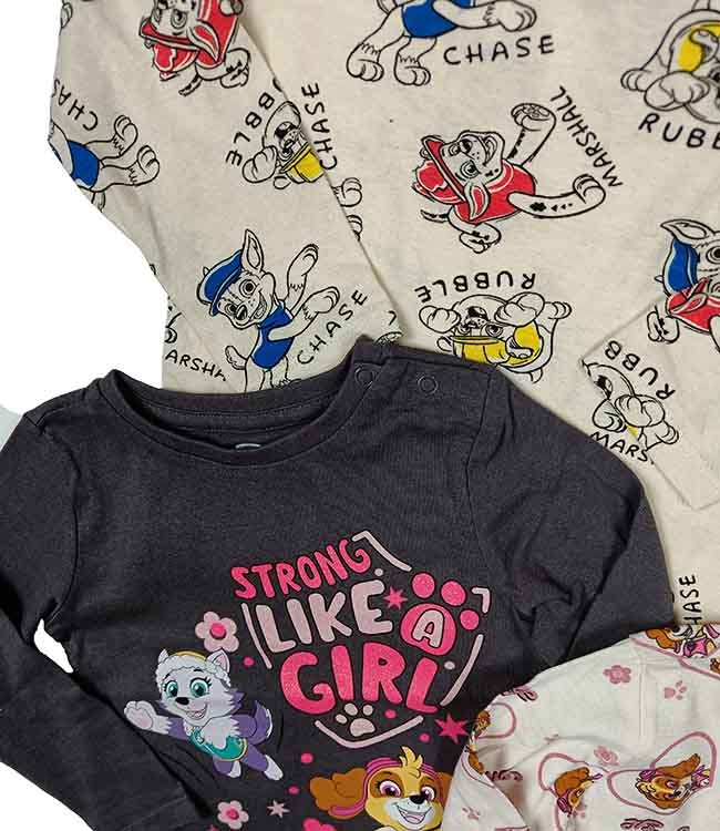A31214 PAW PATROL Baby Girls Long Sleeve Tops