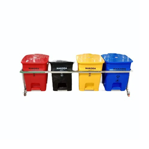 Bio Medical Waste Bins Trolley