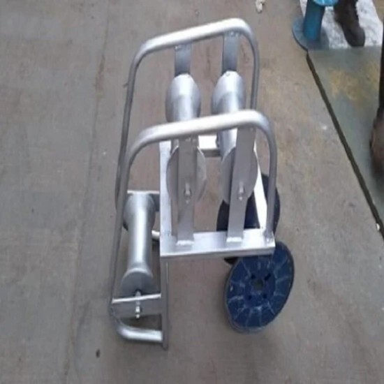 Manhole Cable Roller - Mild Steel, Standard Size, Silver Finish | Industrial Use, Durable Design, Corrosion Resistant