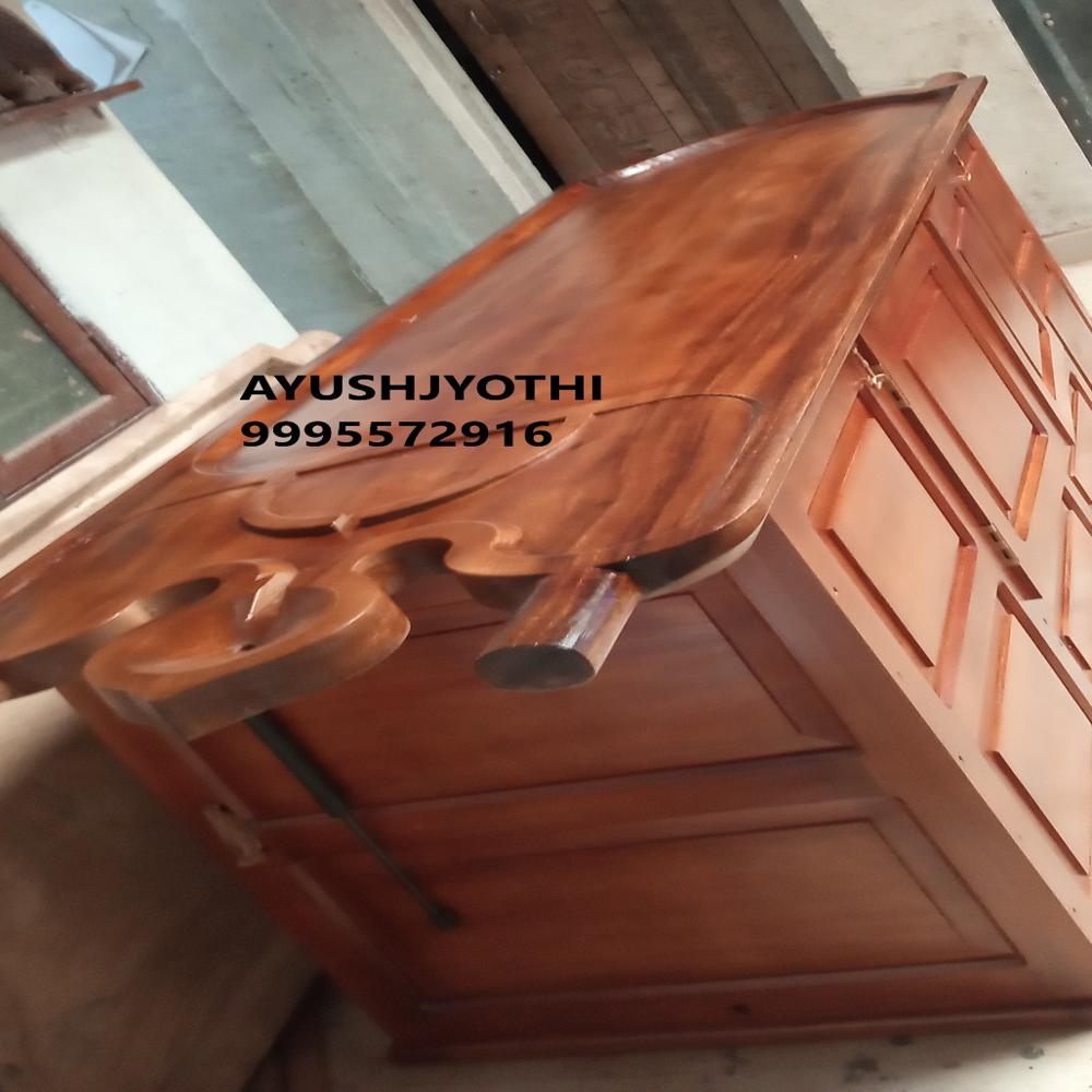 AJ13A-MULTI PURPOSE WOODEN MASSAGE TABLE CUM STEAM BATH LAYING