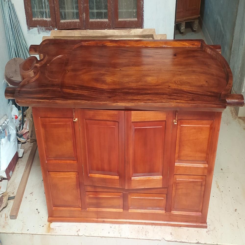 AJ13A-MULTI PURPOSE WOODEN MASSAGE TABLE CUM STEAM BATH LAYING