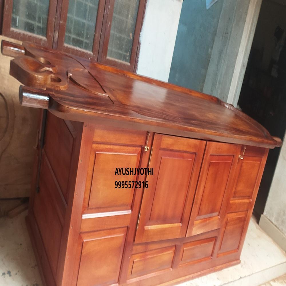 AJ13A-MULTI PURPOSE WOODEN MASSAGE TABLE CUM STEAM BATH LAYING