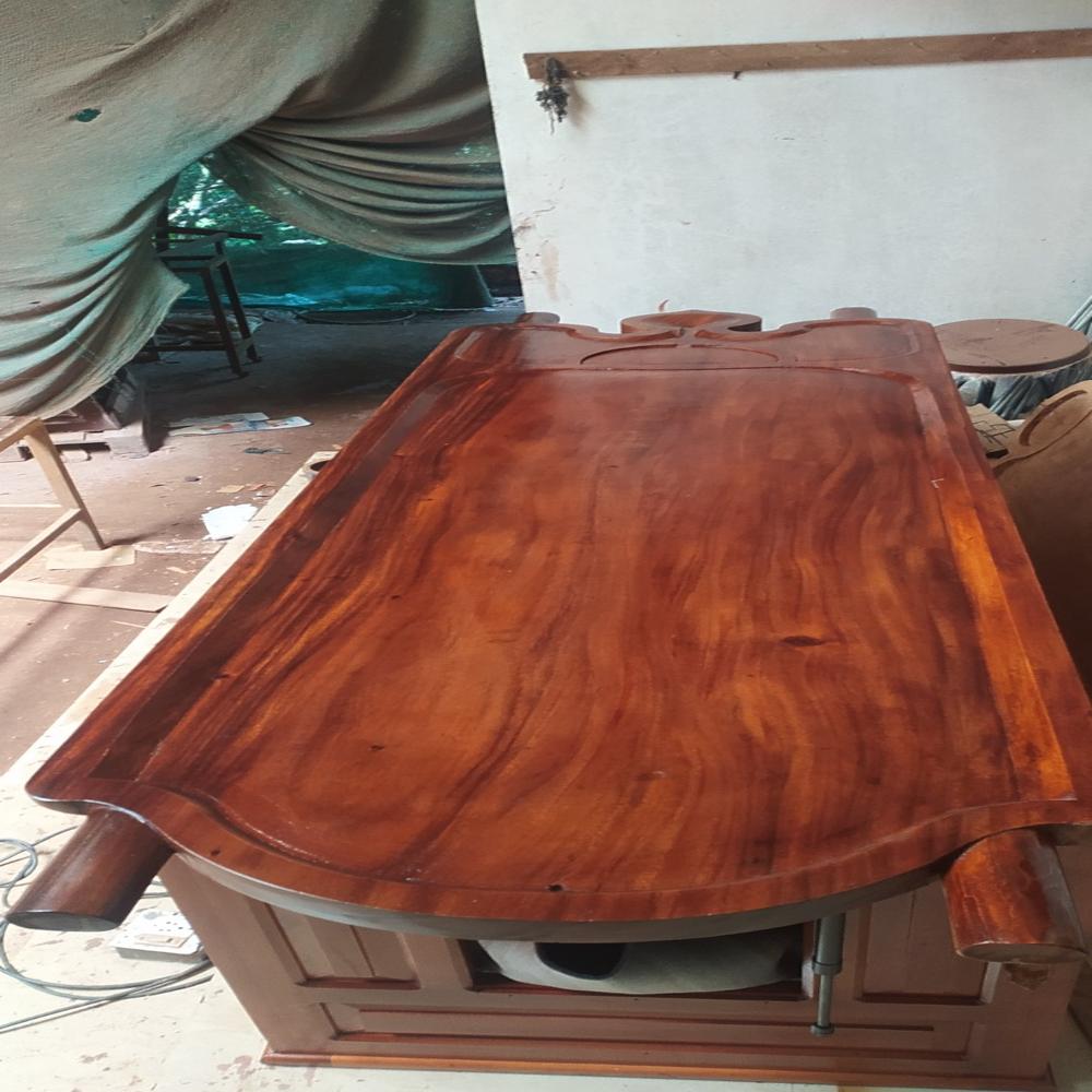 AJ13A-MULTI PURPOSE WOODEN MASSAGE TABLE CUM STEAM BATH LAYING