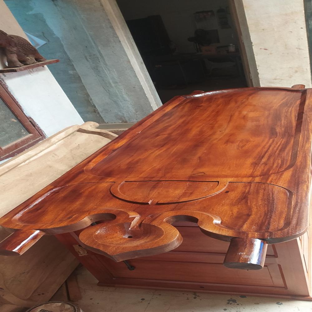 AJ13A-MULTI PURPOSE WOODEN MASSAGE TABLE CUM STEAM BATH LAYING